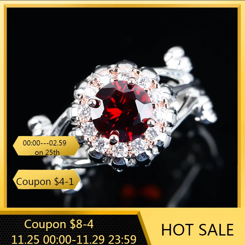 

Vintage Two Tone Skull Skeleton Steampunk Ring For Women Men Gothic Party Banquet Retro Crystal Zircon Jewelry C4M862