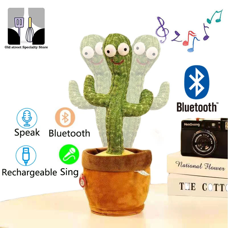 Bluetooth тип может петь Электрический плюшевый кактус 120 песен танцы скручивание