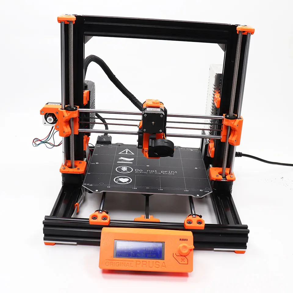 Клонированный Prusa i3 MK3S Медведь 3d принтер Полный комплект включая мульти красочные экструзии анодированный после резки магнит с подогревом кровать пей лист