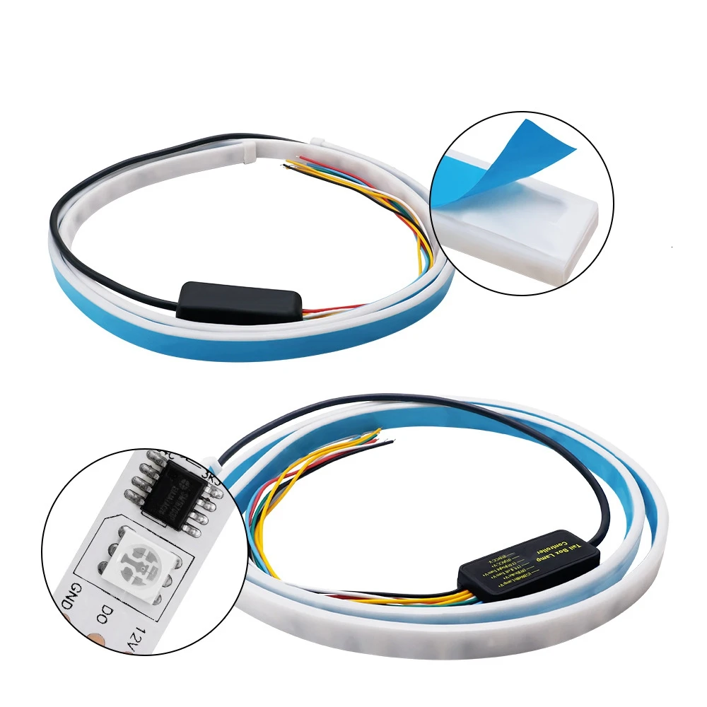 1 2 м 12 В автомобильный поток 60 светодиодный для багажника водонепроницаемый