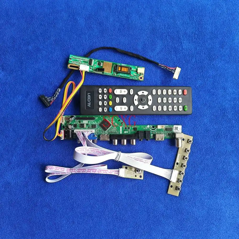 

1280*768 Analog Signal 1CCFL HDMI-compatible VGA AV USB LVDS 30-Pin LCD display drive board DIY kit For LTN140W1/HT140WX1/N140A1