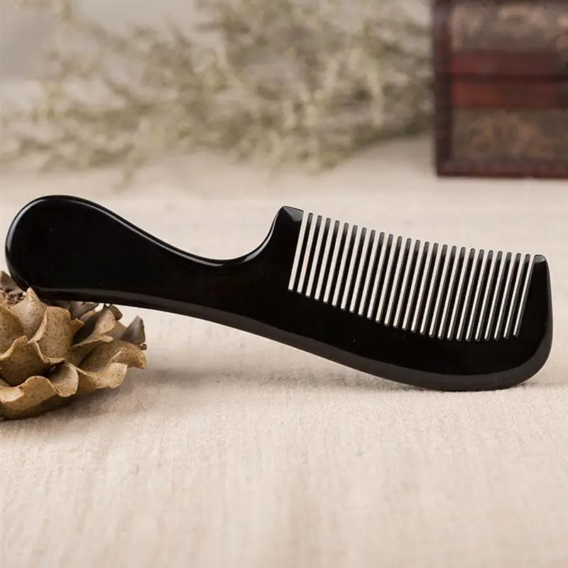 Натуральная кожа ручная работа Антистатическая расческа для волос с длинной