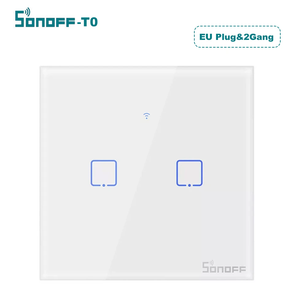 SONOFF WI-FI настенный выключатель 1/2/3 TX серии интеллигентая(ый) стены прикосновения светильник led лампа переключатель для интеллигентая(ый) Google Home