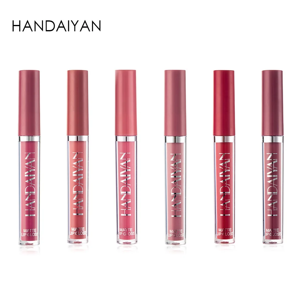 

6Pcs Matte Liquid Lipstick Makeup Set Waterproof Long-Lasting Moisturizing Non-Stick Cup Not Fade Waterproof Lip Gloss
