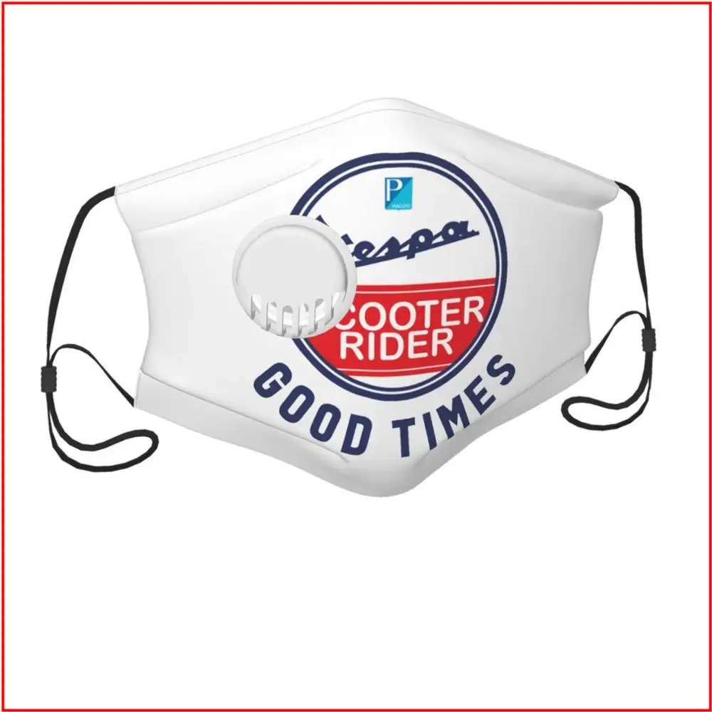 

Vespa SCOOTER RIDER Kids Men Women face mask Washable Facemasks for Filter Mondkapjes Masbaar Virus Masks for Germ Protection