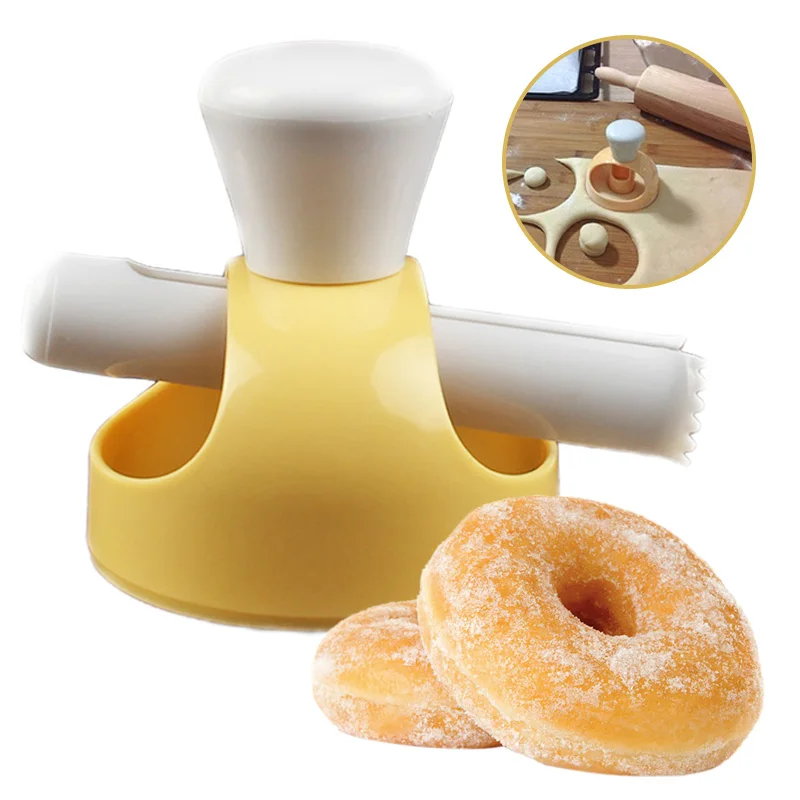 

Creative DIY Donut Mold Cake Decorating Tools Plastic Desserts Bread Cutter Maker Baking Supplies Kitchen Tools