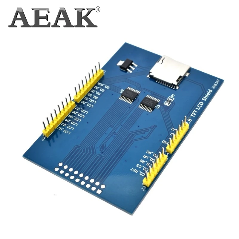 Сенсорный ЖК экран AEAK для Arduino UNO 2 8 В 3 мА с резистивной сенсорной