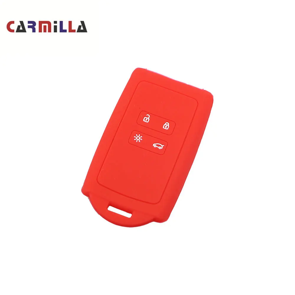 Силиконовый чехол для автомобильных ключей Carmilla Renault KOLEOS Kadjar Espace 2016 2020 Аксессуары