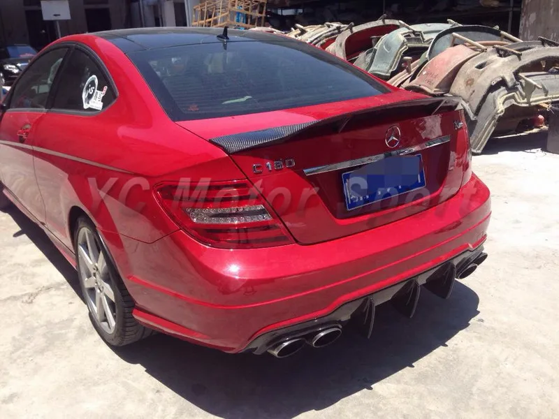 

Car Accessories Carbon Fiber Matte Finish CLS-RNT Style Spoiler Fit For 2008-2013 MB W204 C63 Sedan C Class Rear Spoiler