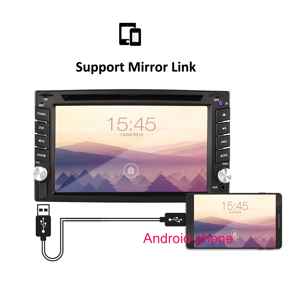 Универсальный автомобильный GPS радиоприемник 2 din DVD плеер навигация компьютерные