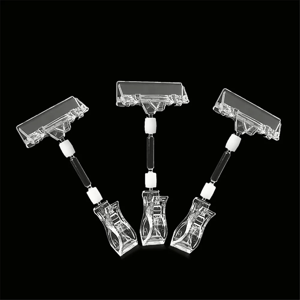 1 шт. 6 5 &quotВысота прозрачные пластиковые двойные зажимы регулируемый держатель