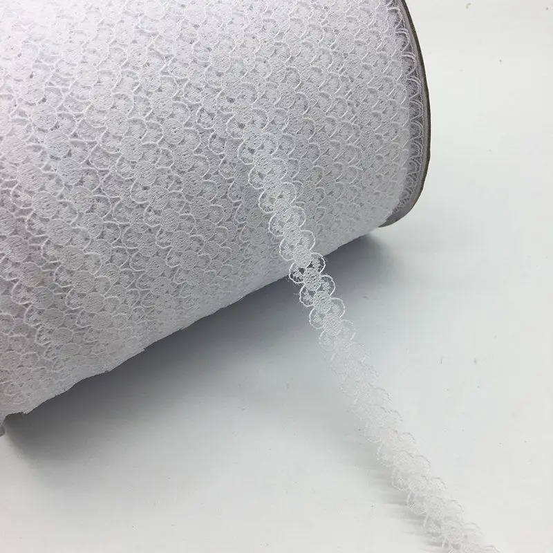 1 м последняя кружевная вышивка органза 5 см отделка Белая Фиолетовая лента