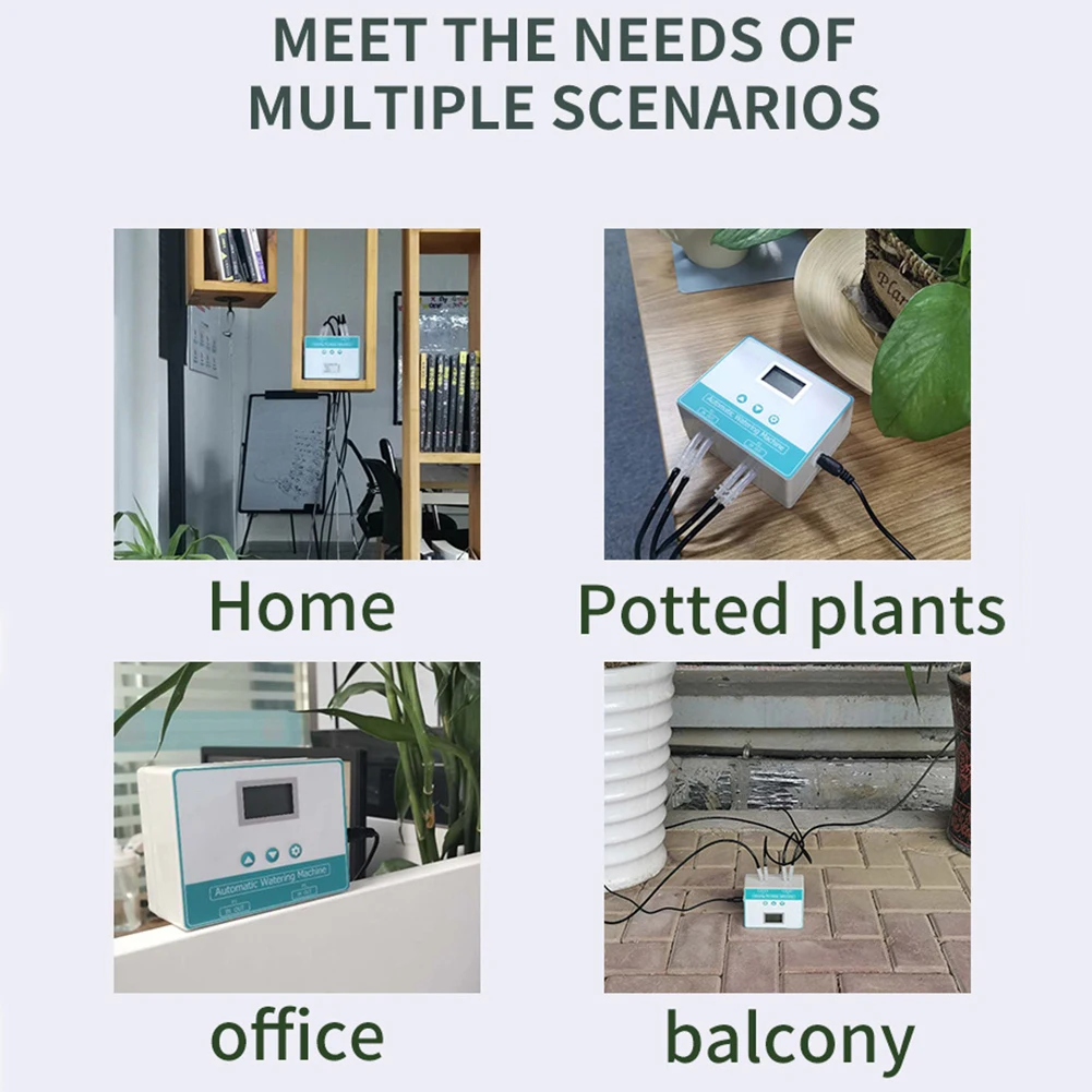 

Safe Double Water Pump Automatic Timer DC 5V Watering Device Drip Irrigation System Intelligent ABS Home Garden Easy Install