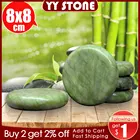 Набор для массажа с нефритовой глазурью и горячими камнями, массажер для спины, лечебные камни для массажа позвоночника, Базальтовый Камень, спа