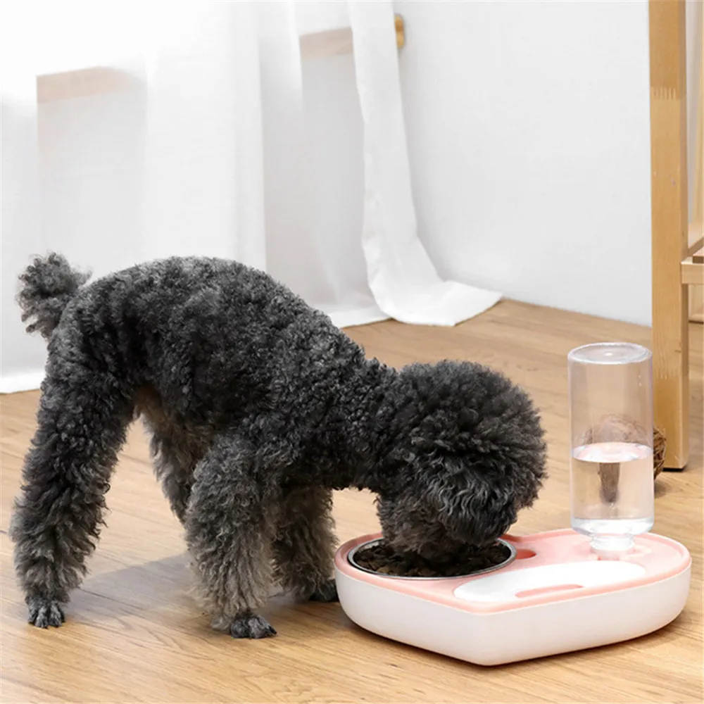 Кошачья миска бутылочка для подачи воды в Поильник собак миски автомата питьевой