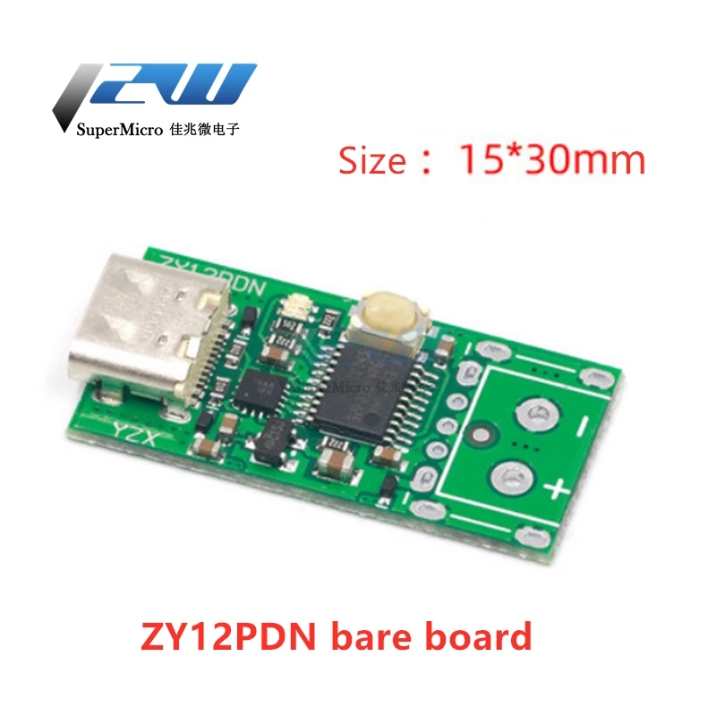 USB C Type PD2.0 PD3.0 to DC Spoof Detector с триггером быстрой зарядки PD блокнотный Модуль платы