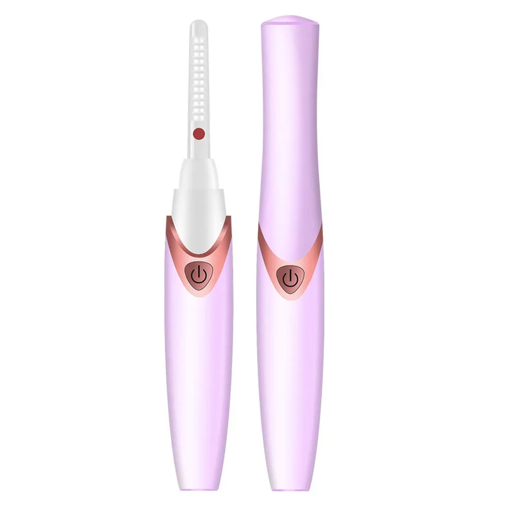 

Electric Heated Eyelash Curler Chargable Power Heated Eyelash Long-Lasting Electric Ironing Eyelash Curler Makeup Curling