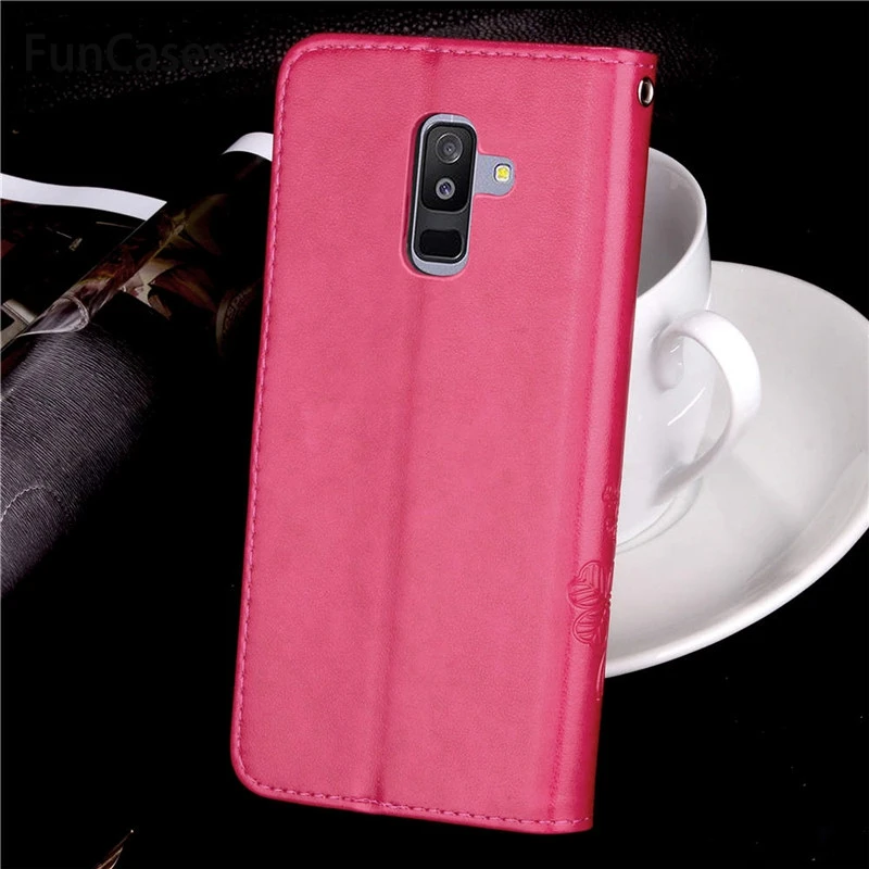 Чехол для телефона Samsung Galaxy A6 Plus 2018 чехол роскошный кожаный кошелек флип-чехол