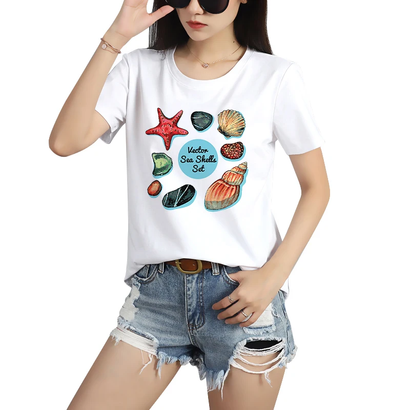 

Graphic Leaf Print girl Pullover High-end Cotton Fisherman Whales 2021 Solid Women Streetwear Hot sale friends polo