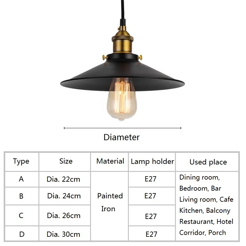 

Vintage Pendant Lights Industrial Modern Pendant Lamp Loft Hanglamp For Dining Room Living Room Kitchen Scandinavian Luminaria