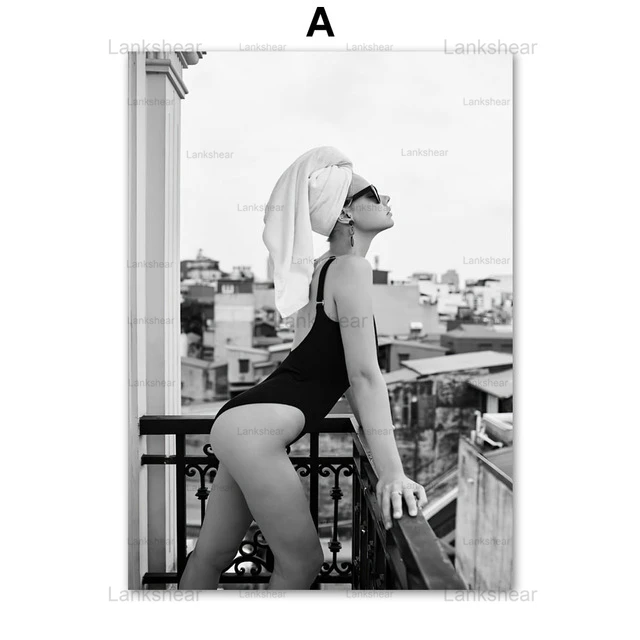 Винтажная Картина на холсте в скандинавском стиле черно-белые HD плакаты и принты