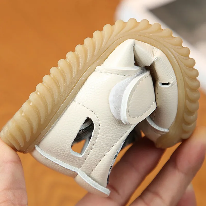 

PU Leather Sandals Summer Shoes For Babys Boy Breathable Anti-Slip Letter Pattern Shoes Sandals Toddler Soft