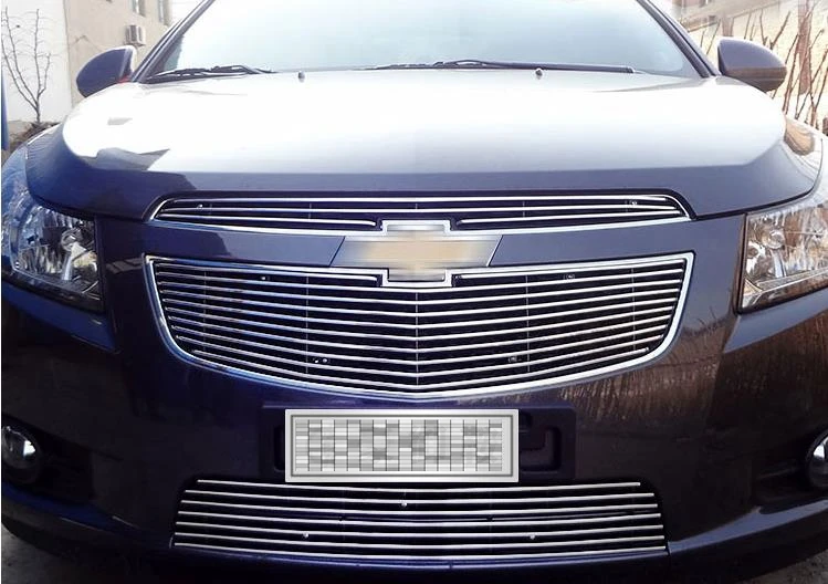 3 шт./компл. Крышка для переднего бампера автомобиля из нержавеющей стали Chevrolet