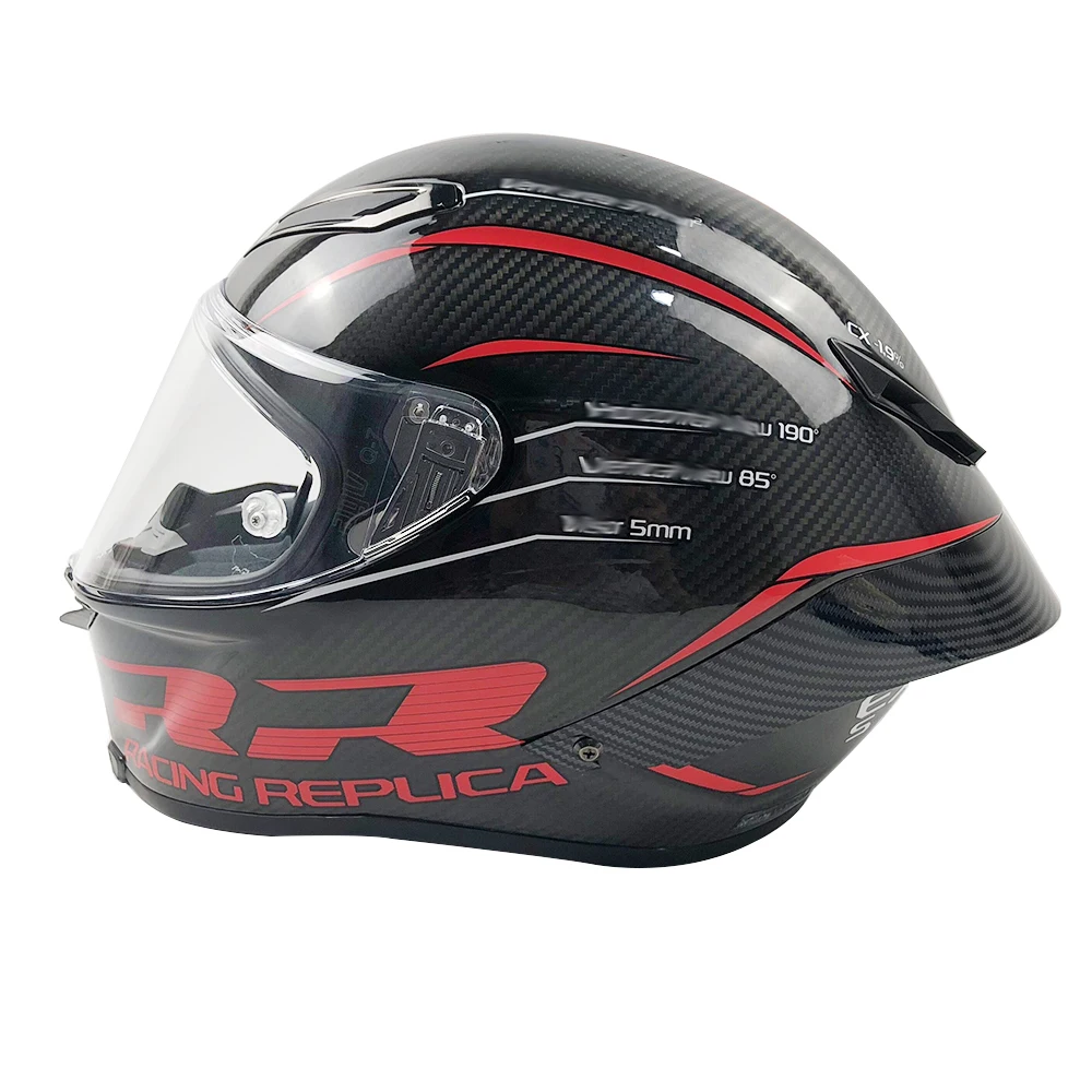 Carbon fiber appearance Motorcycle Rear trim helmet spoiler case for AGV Pista GP RR | Helmets