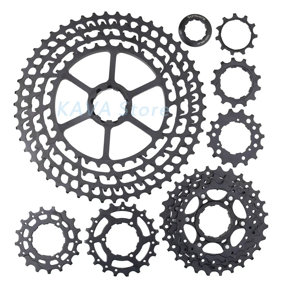 SUNSHINE MTB 12 скоростей кассета 11-50T Сверхлегкий 399g CNC Freewheel горный велосипед части для