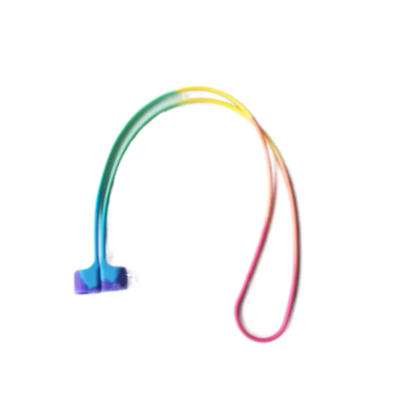 

1pc siicone Rainbow Bluetooth Earphone Anti Loss Rope Rainbow Lanyard for AirPods Cordless Earphone