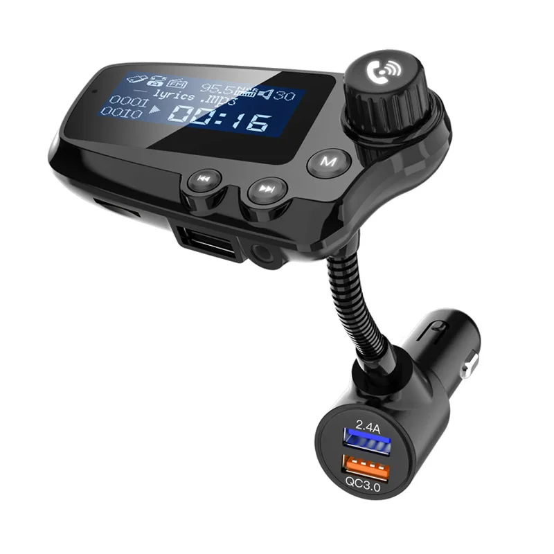 JaJaBor FM передатчик Bluetooth 5 0 автомобильный комплект громкой связи вызов AUX стерео A2DP