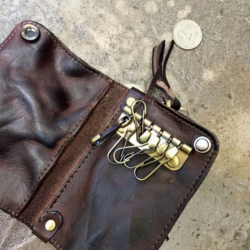 

Органайзер для ключей из натуральной кожи для мужчин и женщин