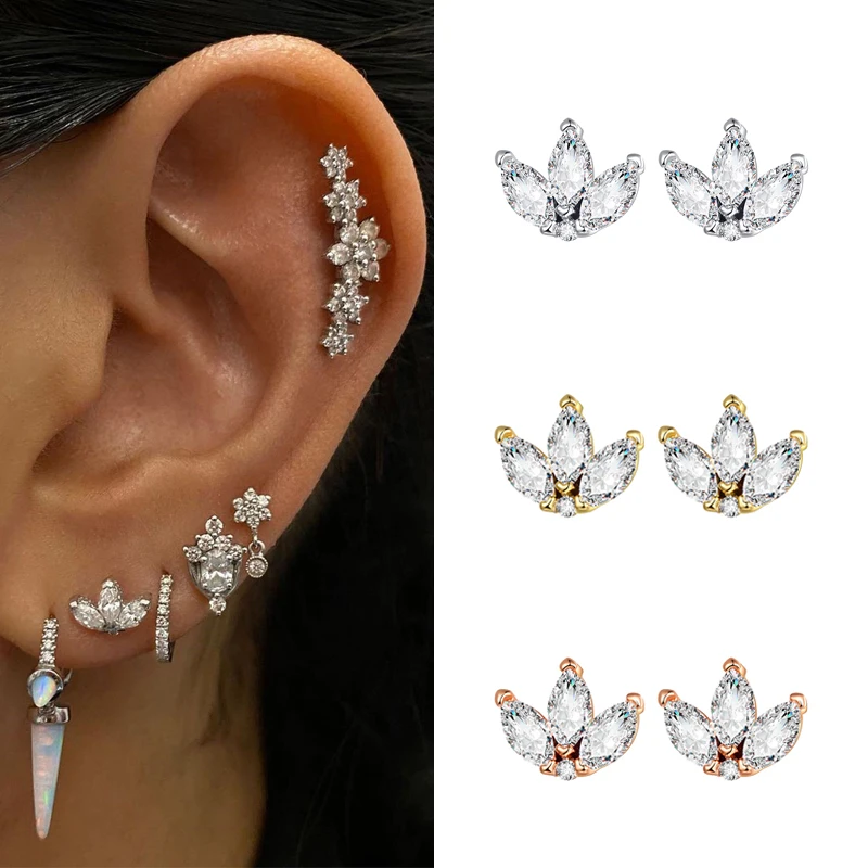 

ISUEVA Shiny Gold Filled Cubic Zircon Leaf Stud Earrings For Women Fashion CZ Crysyal Bridal Wedding Jewelry Free Shipping