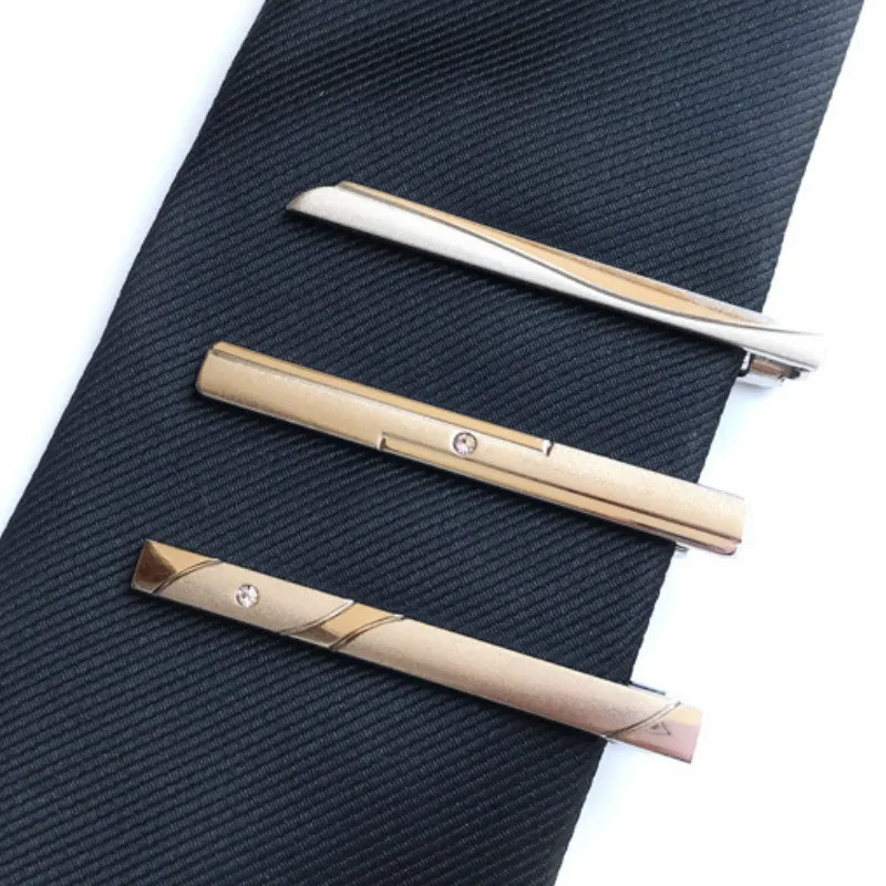 Металлические зажимы для галстука мужчин унисекс костюма простая деловая