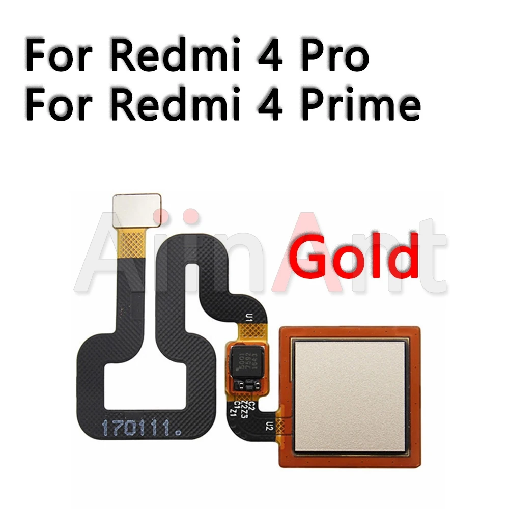 Оригинальный сканер Home Button Back Touch ID Flex для Xiaomi Redmi Note 4 4x Pro Prime Plus Global отпечатков