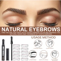 eyebrow stamp and stencils kit 5 pairs brow stencils eyebrow stamp brow brush eyebrow makeup tool makeup brushes eyeliner