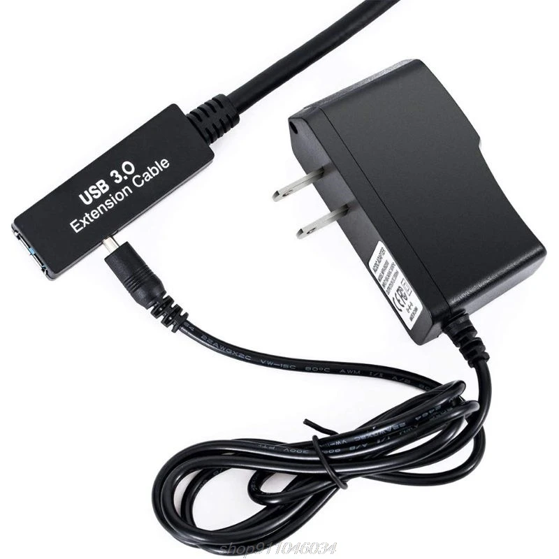 

5m/10m/15m USB 3.0 Extension Cable Signal Amplification Data Line US/EU Plug Power Adapter for Windows A08 21 Dropship