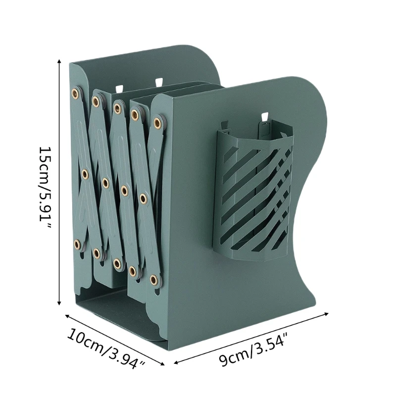 

Decorative Adjustable Bookends for Heavy Books Anti-Slip Metal Book Stoppers Holders for Bookcase Bookshelves