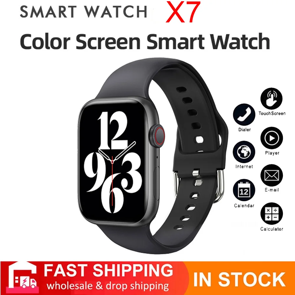 

The new 2021 X7 smartwatch bluetooth watch heart rate fitness tracker for Xiaomi Samsung Huawei Android PK W26 T500 Y68 D20 T900