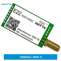 sx1262 lora wireless transceiver module uart dip 400mhz 30dbm ebyte e22 400t30dc sma k antenna iot smart home industry low power