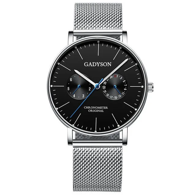 

Men's Fashion Watch Ultra Thin Business Stainless Steel Mesh Quartz Watch Simple Retro Design Wristwatch Relogio Masculino