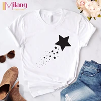 women graphic star printing cute summer spring t shirt 90s style casual fashion aesthetic print tops tees female clothes tshirt