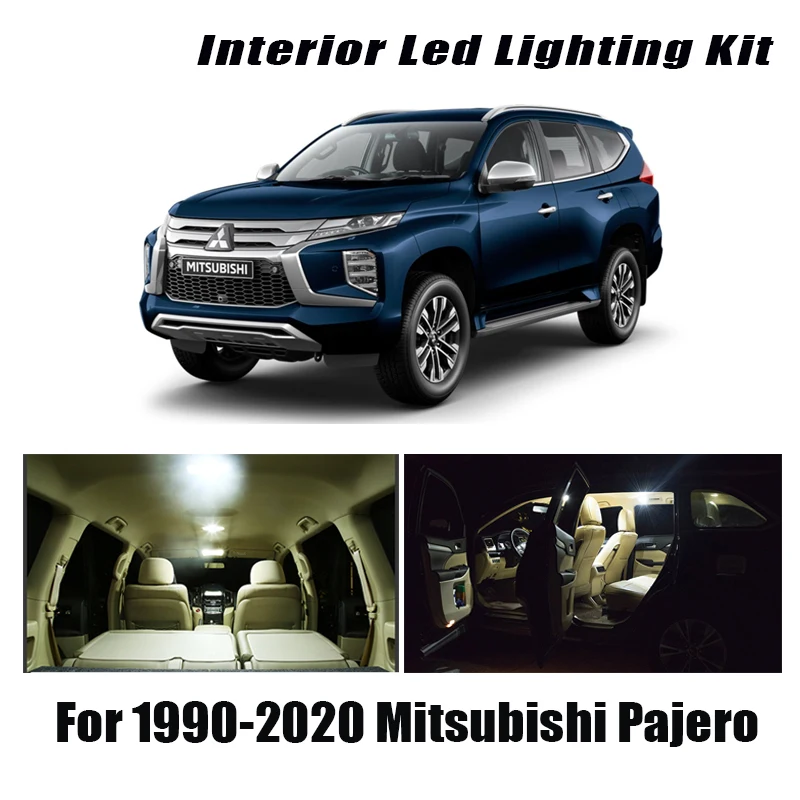 

Для Mitsubishi Montero Shogun Pajero Sport 1 2 3 4 1990-2019 2020 Автомобильный светодиодный Интерьер Карта Купол багажник свет комплект Canbus