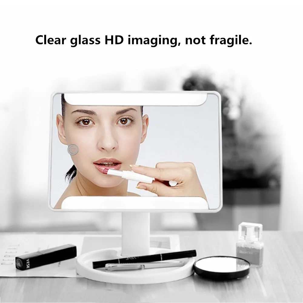 Профессиональный светодиодный зеркало для макияжа с подсветкой портативный