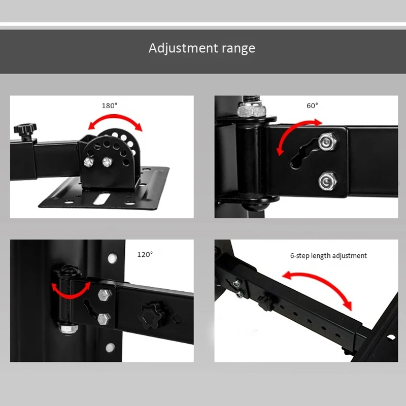 

Tilting Rotating Speaker Bracket Wall Mount Holder with Plate,KTV Stage Speaker Special Hanger