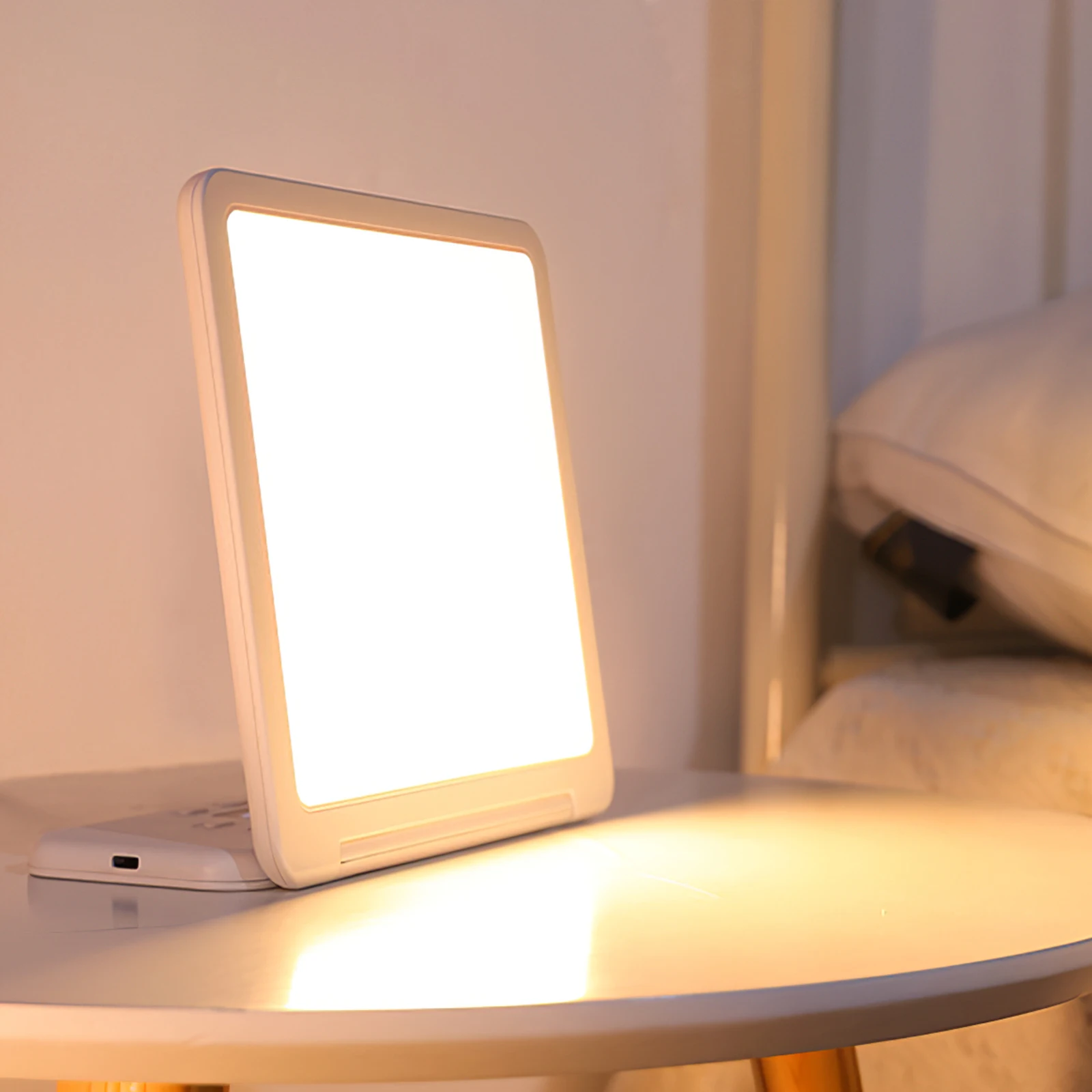 

2-In-1phototherapy Lamp Multifunctional Light Brightness Bionic Phototherapy Adjustable Light Alarm Clock For Home Supplies
