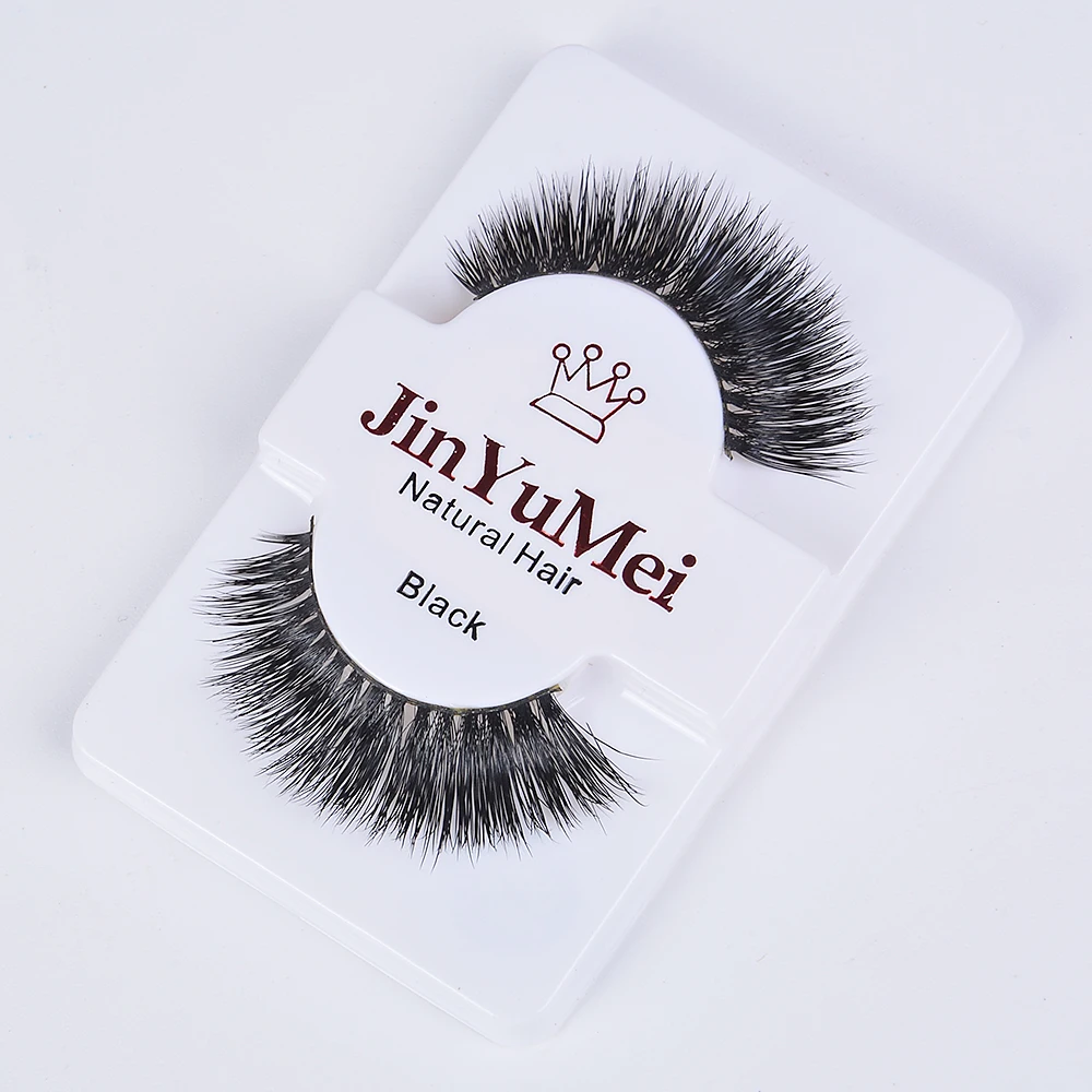 Норковые накладные ресницы 3D профессиональные натуральные без клея густые