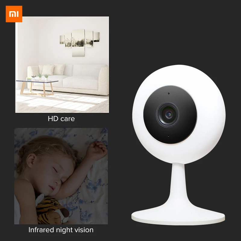 Xiaomi Mijia xiaobay умная камера 720P WIFI инфракрасная смарт-камера ночного видения HD Беспроводная ip-камера 100,4 градусов домашняя камера видеонаблюдения