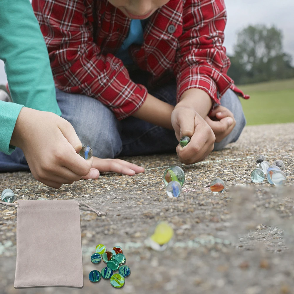 Набор цветных стеклянных шариков для детей и родителей 10/20 шт. 16 мм | Игрушки хобби