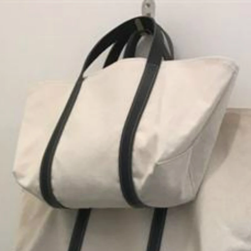

Large Capacity Women Single Shoulder Bags Fashion Ladies Canvas Handbags Simple Female Eco Reusable Shopping Bag Casual Tote